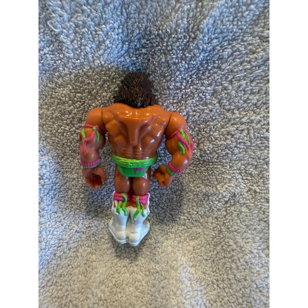 Vintage 1990 Hasbro WWF Ultimate Warrior Series 1 Action Figure WWE Titan Sports - Picture 3 of 9